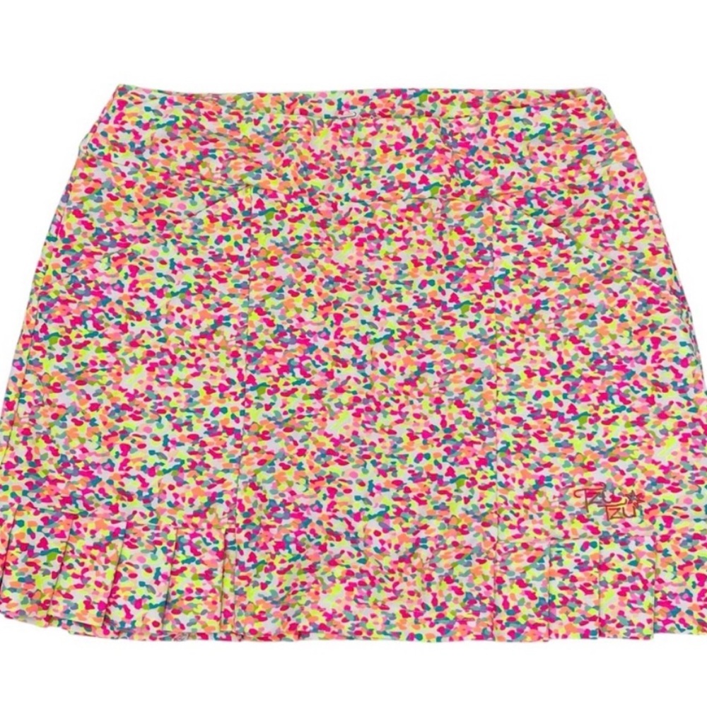 Tzu Tzu Sprinkles Skort Women's Size
Medium Pleated Hem Colorful Stretch Tennis